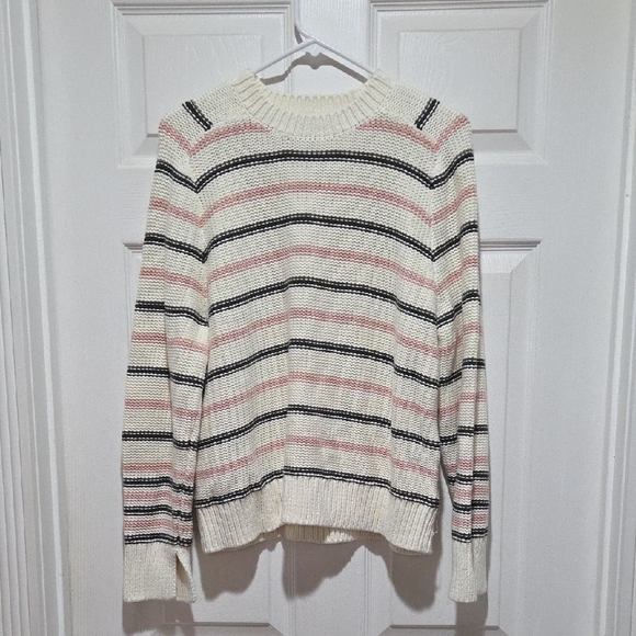 Madewell Sweaters - Madewell Pink/Blue Striped Sweater